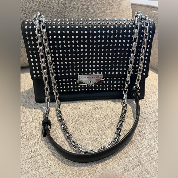 MICHAEL Michael Kors Cece Medium Studded Leather Convertible Shoulder Bag - Picture 8 of 17